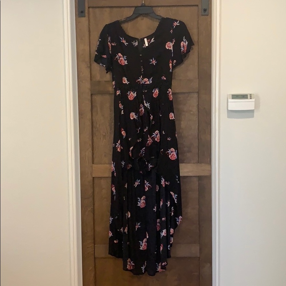 High low romper maxi